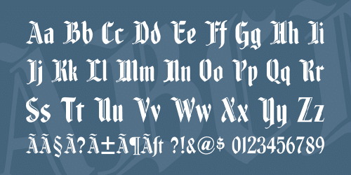 Fenwick Woodtype Font 3