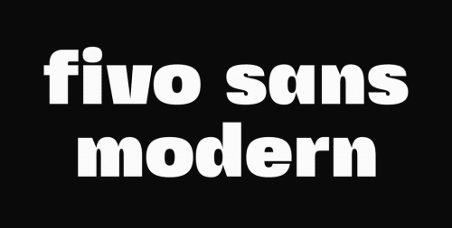 Fivo Sans Modern Font