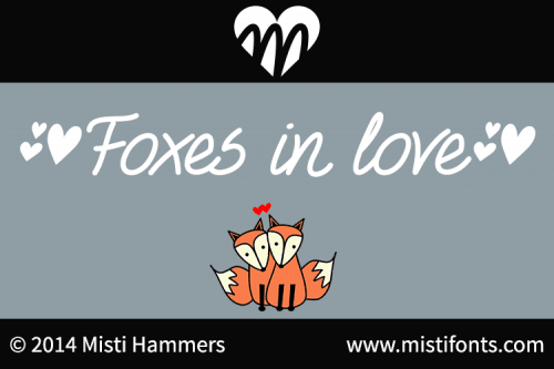 Foxes In Love Font