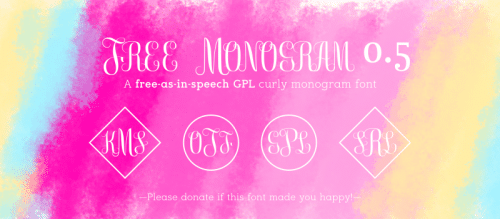 Free Monogram Font 1