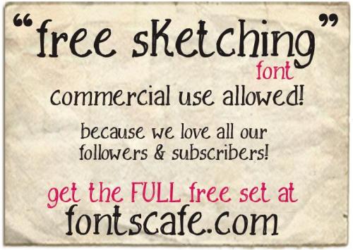 Free Sketching Font