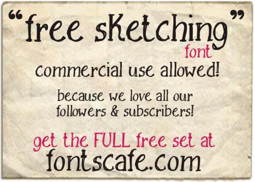 Free Sketching Font 1