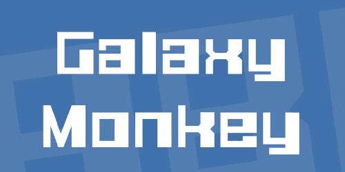 Galaxy Monkey Font 1