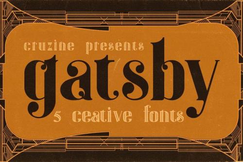 Gatsby Inline Font 1