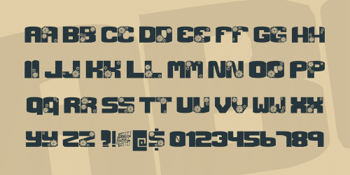 Gear Crank Font 2