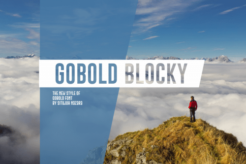 Gobold Blocky Font 4