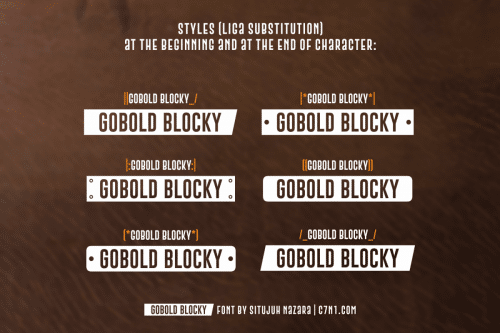 Gobold Blocky Font 5