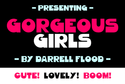 Gorgeous Girls Font 1