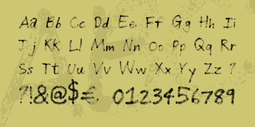 Grunge Handwriting Font 3