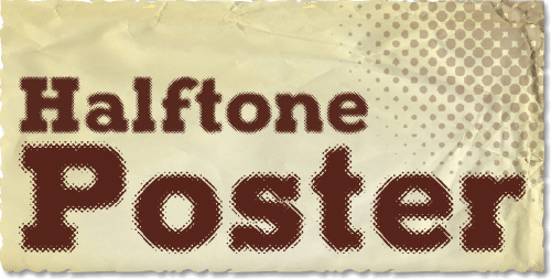 Halftone Poster Font