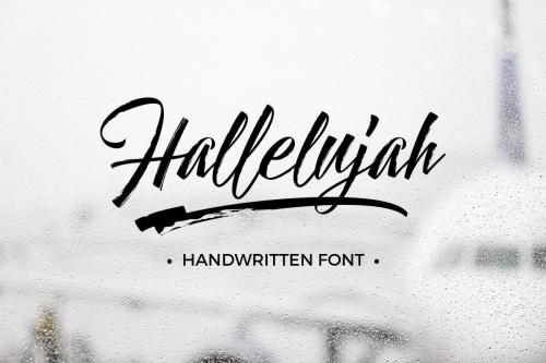 Hallelujah font