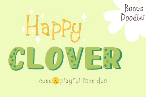Happy Clover Font 1
