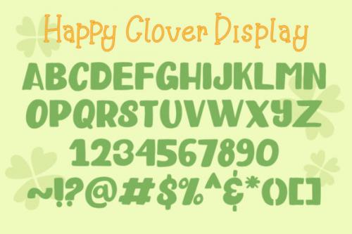 Happy Clover Font 6