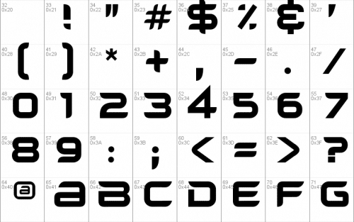 Headplane TrueType Font 1