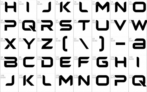Headplane TrueType Font 2