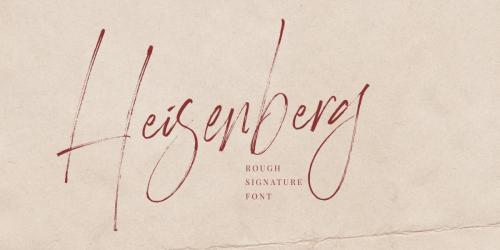 Heisenberg Handwritten Font 3