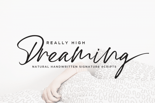 High Dreaming Natural Handwritten Font