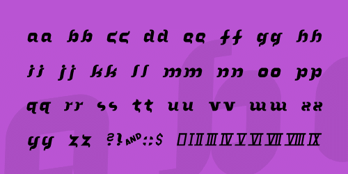 In The Arms Of Sleep Font 2