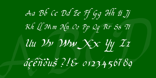 Italic Hand Font 3