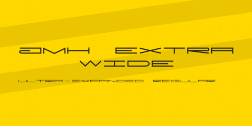 JMH Extra Wide Font 2
