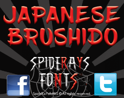 Japanese Brushido Font