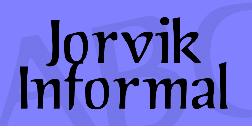 Jorvik Informal Font 1