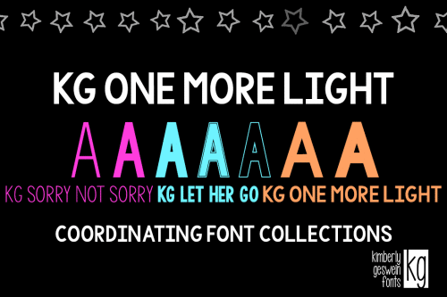 KG One More Light Font 2