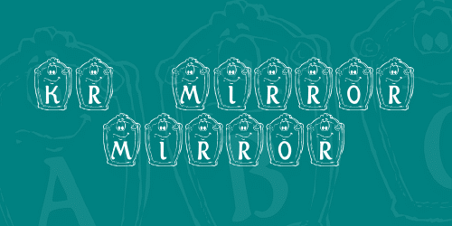 KR Mirror Mirror Font 1