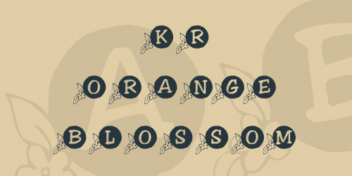 KR Orange Blossom Font 1