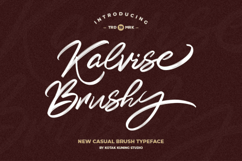 Kalvise Brushy Font