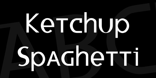 Ketchup Spaghetti Font