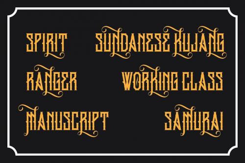King Armored Font 3