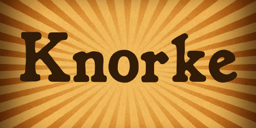 Knorke Font