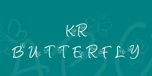 Kr Butterfly Font