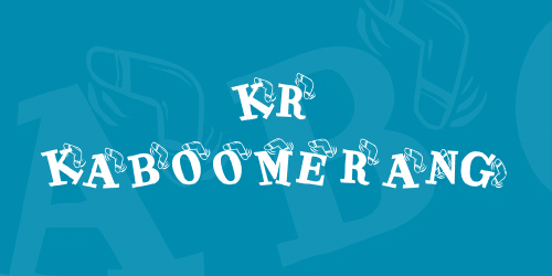 Kr Kaboomerang Font