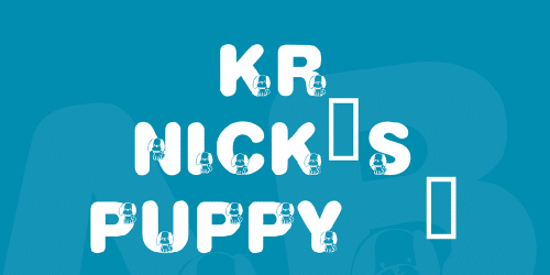 Kr Nick's Puppy 1 Font