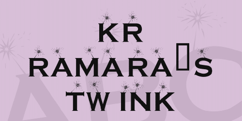 Kr Ramara's Twink Font
