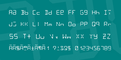 LCD Font Family 3