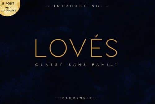 LOVES Classy Sans Font Family