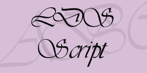 Lds Script Font