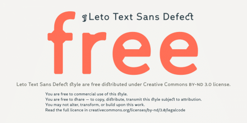 Leto Text Sans Defect Font 12