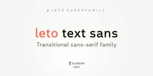 Leto Text Sans Defect Font 4