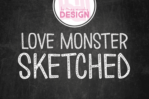 Love Monster Sketched Font 1