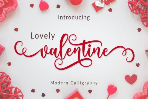 Lovely Valentine Script Font