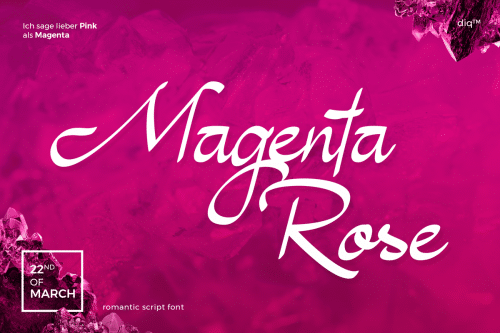Magenta Rose Font 1