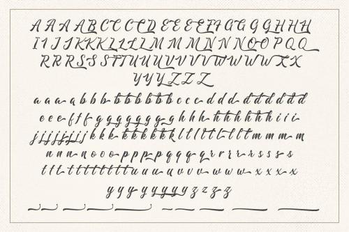 Majestika Script Font 8