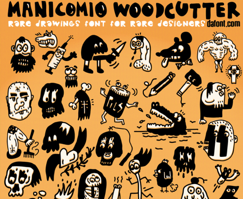 Manicomio-Woodcutter-Font