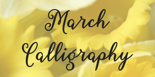 March Calligraphy Font 1