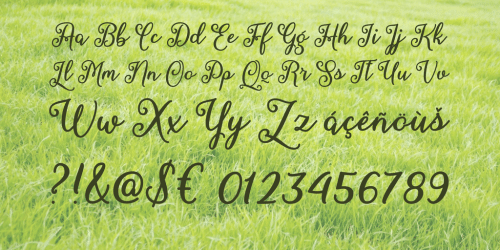 March Calligraphy Font 3