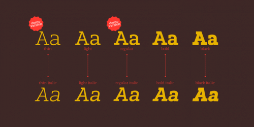 Marek Slab Font Family 3